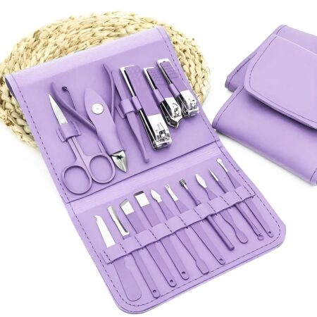 Manicure Set Nail Clipper Kit - 16 Pieces Stainless Steel Manicure Kit
